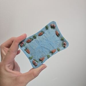 Mushroom Carrot Miniature Tray Decor